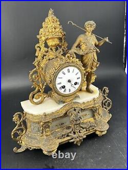 Pendule Napoléon III clock reloj mécanisme mouvement? À rénover/pièces XIX eme