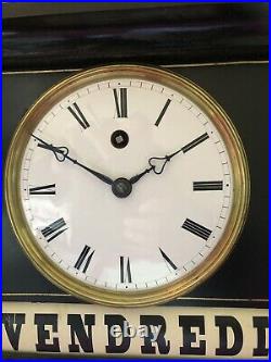 Pendule Quantiemes Complications Calendar Clock 19 Th Century Kaminuhr1850