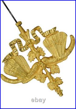Pendule RIDEL. Kaminuhr Empire clock bronze horloge antique cartel napoleon