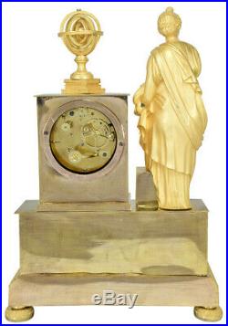 Pendule Uranie. Kaminuhr Empire clock bronze horloge antique cartel uhren