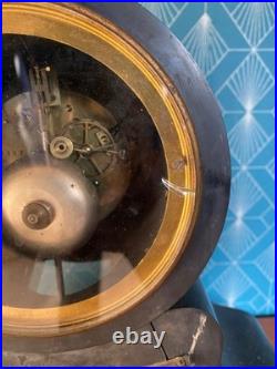 Pendule XIXème, époque Napoléon III, mouvement mercure, en marbre noir