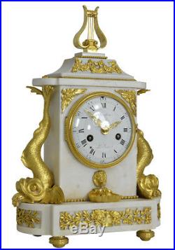 Pendule XVIIIème Louis XVI. Kaminuhr Empire clock bronze horloge antique cartel