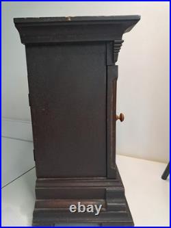 Pendule ancienne Junghans B10 (1910) acajou & laiton 44 cm à restaurer Pendule ancienne Junghans B10 (1910) acajou & laiton 44 cm à restaurer