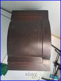 Pendule ancienne Junghans B10 (1910) acajou & laiton 44 cm à restaurer Pendule ancienne Junghans B10 (1910) acajou & laiton 44 cm à restaurer