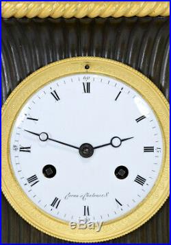 Pendule angelot. Kaminuhr Empire clock bronze horloge antique cartel uhren