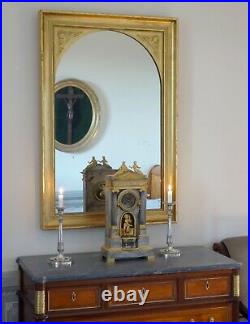 Pendule automate fontaine d'époque Restauration en bronze doré et argenté XIXe