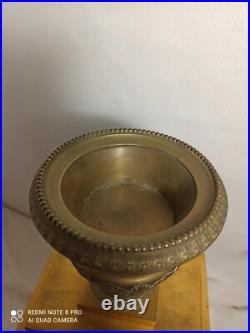 Pendule borne bronze dore style empire a restaurer ressorts ok
