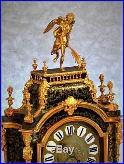 Pendule bronze Cartel Napoléon III boulle, 2ième Empire, clock Pendel