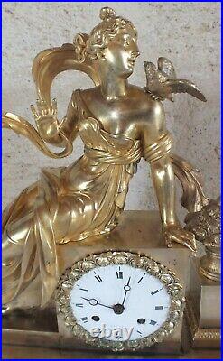 Pendule bronze dore Lepine horloger du Roi 18eme