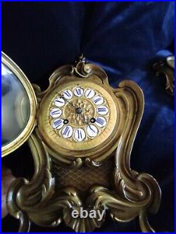Pendule bronze style LouisXV clock pendel slinger péndulo pendolo