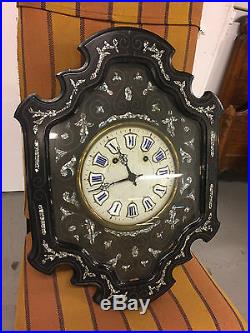 Pendule carillon horloge oeil de boeuf Napoléon III