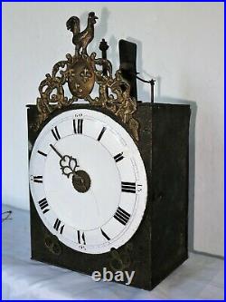 Pendule comtoise XVII ieme 1 aiguille pour restauration antique clock