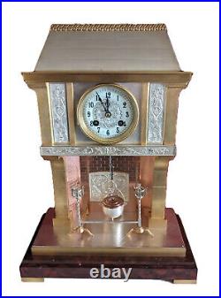 Pendule d'André Romain Guilmet, The cooking pot clock uhr reloj bronze horloge