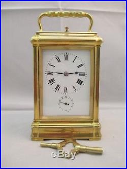 Pendule d'officier L. FERNIER grande sonnerie, carriage clock XIXéme (1841)