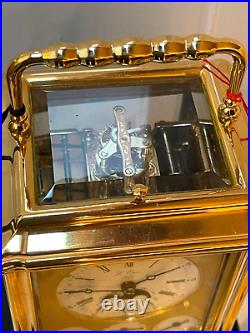 Pendule de Voyage L'Epee 150th tourbillon et musique officier clock pendulette