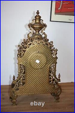 Pendule de cheminée Cartel style Louis XIV marque FHS