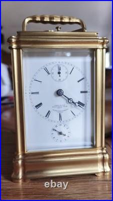 Pendule de voyage Grande Sonnerie pendulette d'officier Leroy Palais Royal