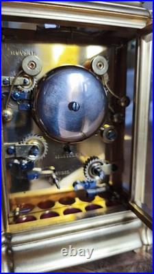 Pendule de voyage Grande Sonnerie pendulette d'officier Leroy Palais Royal