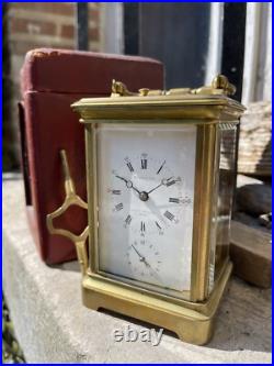 Pendule de voyage Sonnerie Bourdin pendulette d'officier carriage clock Pendule de voyage Sonnerie Bourdin pendulette d'officier carriage clock