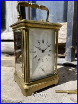 Pendule de voyage Sonnerie Bourdin pendulette d'officier carriage clock Pendule de voyage Sonnerie Bourdin pendulette d'officier carriage clock