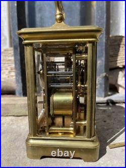Pendule de voyage Sonnerie Bourdin pendulette d'officier carriage clock Pendule de voyage Sonnerie Bourdin pendulette d'officier carriage clock