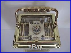 Pendule de voyage d'officier Henry JACOT grande sonnerie, carriage clock
