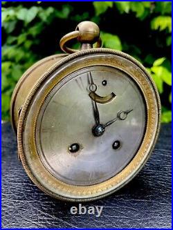 Pendule de voyage officier leRoy sonnerie avec échappement spécial Garnier Clock