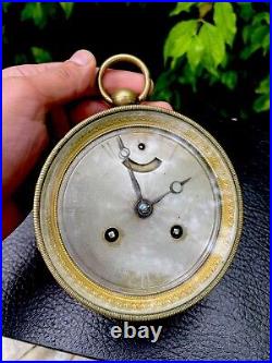 Pendule de voyage officier leRoy sonnerie avec échappement spécial Garnier Clock