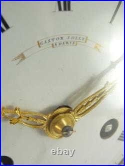 Pendule début XIXe Gaston Jolly clock uhr reloj orologio horloge bronze empire