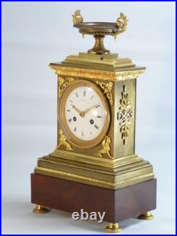 Pendule début XIXe Gaston Jolly clock uhr reloj orologio horloge bronze empire