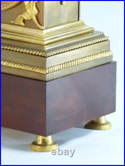 Pendule début XIXe Gaston Jolly clock uhr reloj orologio horloge bronze empire