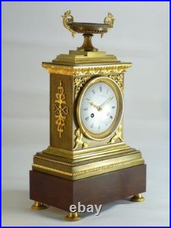 Pendule début XIXe Gaston Jolly clock uhr reloj orologio horloge bronze empire