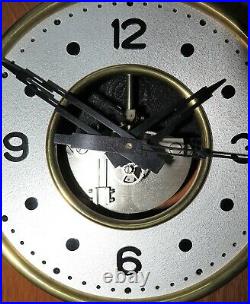 Pendule electrique à galette ENH de CLUSES electric clock (no ato, brillié)