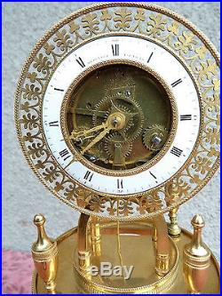 Pendule empire bronze dore vers 1800