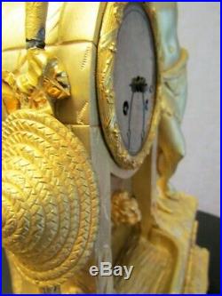 Pendule en bronze, Empire, clock Napoléon III