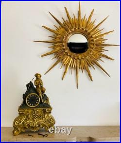 Pendule en bronze doré époque XIXe par Baullier & fils à PARIS (balancier à fil) Pendule en bronze doré époque XIXe par Baullier & fils à PARIS (balancier à fil)