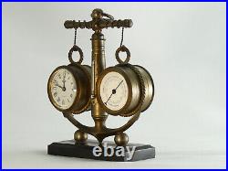 Pendule en forme d'ancre marine french industrial clock no Guilmet uhr reloj