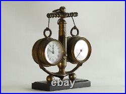 Pendule en forme d'ancre marine french industrial clock no Guilmet uhr reloj