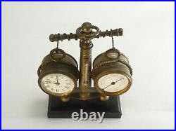 Pendule en forme d'ancre marine french industrial clock no Guilmet uhr reloj