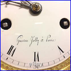 Pendule époque Empire signée Gaston Jolly à Paris