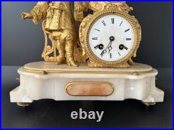 Pendule époque Napoleon III. Dorure. France Empire Pendule époque Napoleon III. Dorure. France Empire