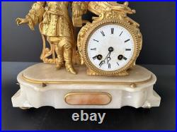 Pendule époque Napoleon III. Dorure. France Empire Pendule époque Napoleon III. Dorure. France Empire