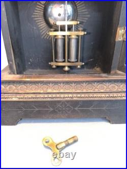 Pendule/horloge Junghans Germany fin XIX ème siècle Pendule/horloge Junghans Germany fin XIX ème siècle