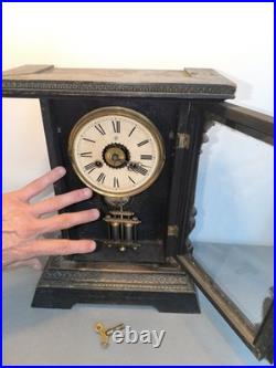 Pendule/horloge Junghans Germany fin XIX ème siècle Pendule/horloge Junghans Germany fin XIX ème siècle