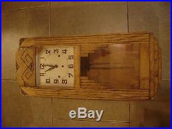 Pendule horloge carillon ancien odo 36 8 marteaux 8 tiges