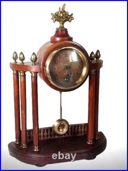Pendule horloge portique Junghans colonne dites Joséphine Art Nouveau fin XIXE
