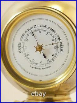 Pendule industrielle french industrial clock guilmet uhr reloj horloge barometre