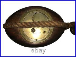 Pendule murale, poulie marine, Groszos rue de la paix Paris, à réviser