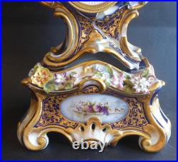 Pendule porcelaine Jacob Petit époque Napoléon III a besoin major restauration