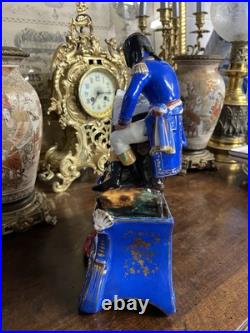 Pendule porcelaine style Jacob Petit Représentant Napoléon
